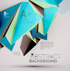 Geometric shapes in the air Vector abstract background N109