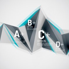 Geometric shapes in the air Vector abstract background N111