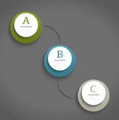 Infographics design template Business concept with 3 options N5