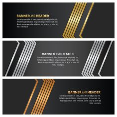 gold silver and bronze color banner