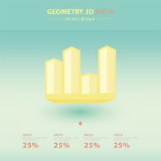 Vector 3d arrows infographic Template for diagram graph prese