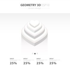Star Icons Infographic template white color N12