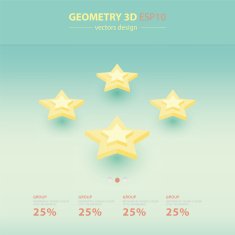 Star Icons Infographic template Style N4