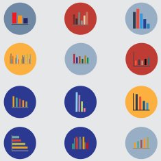 Infographic elements Graphs pie charts