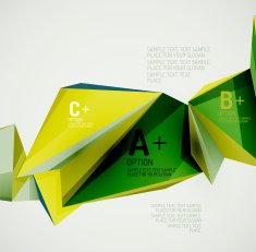 Geometric shapes in the air Vector abstract background N116