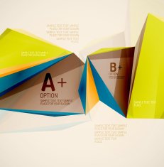 Geometric shapes in the air Vector abstract background N117