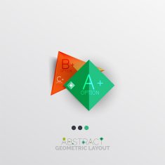 Modern abstract geometric info banner N51
