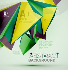 Geometric shapes in the air Vector abstract background N134