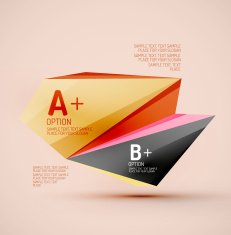 Geometric shapes in the air Vector abstract background N136