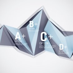 Geometric shapes in the air Vector abstract background N138