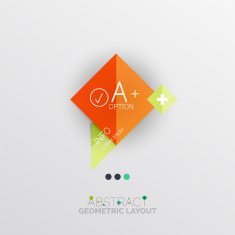 Modern abstract geometric info banner N61
