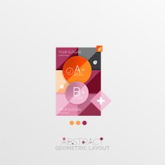 Modern abstract geometric info banner N66