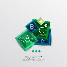 Modern abstract geometric info banner N68