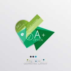 Modern abstract geometric info banner N72
