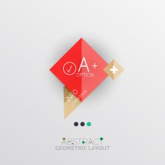 Modern abstract geometric info banner N79