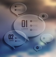 Transparent business Infographics Shadows options N23