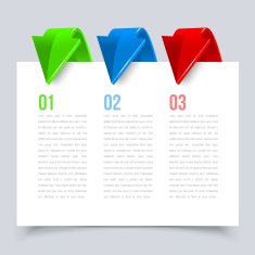 Modern infographics options banner N297