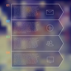 Set of infographic template layouts Flow chart secuence numbered banner N7