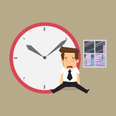 businessman working overtime too