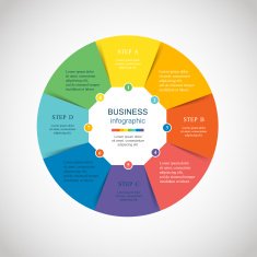 Vector circle infographic N52