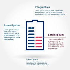 Bold simple line icon infographic template design on blur background N2