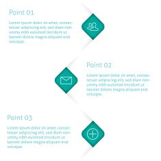 Set of infographic template layouts Flow chart secuence numbered banner N13