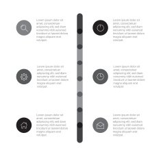 Set of infographic template layouts Flow chart secuence numbered banner N15