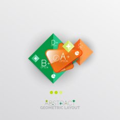 Modern abstract geometric info banner N81