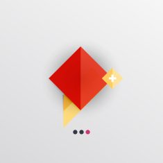 Modern abstract geometric info banner N82