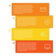 Set of infographic template layouts Flow chart secuence numbered banner N32
