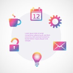 Set of infographic template layouts Flow chart secuence numbered banner N36