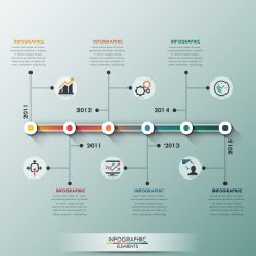 Modern infographics options banner N298