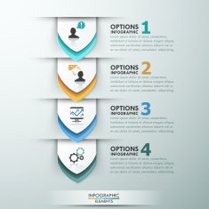 Modern infographic option banner N53
