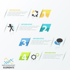 Modern infographics options banner N309