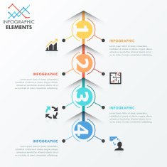 Modern infographics options banner N310