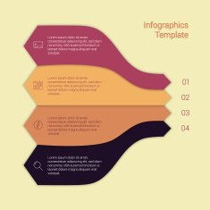 Set of infographic template layouts Flow chart secuence numbered banner N65