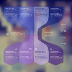 Set of infographic template layouts Flow chart secuence numbered banner N70