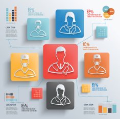 Doctor concept info graphic design vector