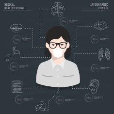 Medical and doctor info graphic design vector N2
