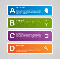 Paper infographic design template