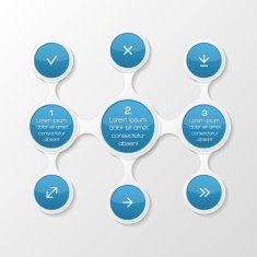 Metaball diagram Infographic elements