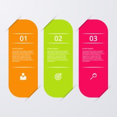 Vector illustration infographics three options N3