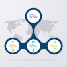 Vector illustration infographics four options N52