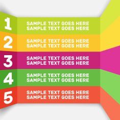 Modern colorful flat designed option template For infographics banners and N2