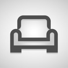 Vector armchair vector icon Illustration EPS10 N9