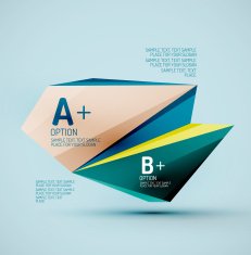Geometric shapes in the air Vector abstract background N146