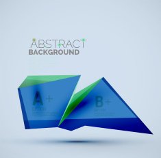 Geometric shapes with sample text Abstract template N83