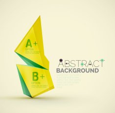 Geometric shapes with sample text Abstract template N85