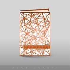 Modern abstract brochure as book N6