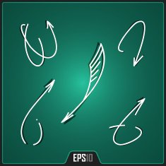Hand Drawn Arrows Design Vector Elements Digital Creative Illustration